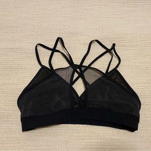 Alo mesh detailing strappy bra